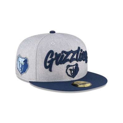 Memphis Grizzlies Gorra | New Era NBA Draft 59fifty Fitted Cap Mexico - Grises